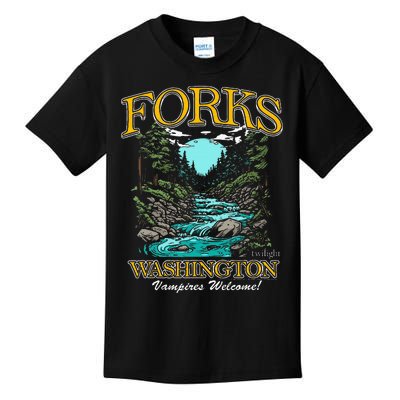 Twilight Forks Washington Vampires Welcome Kids T-Shirt