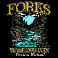 Twilight Forks Washington Vampires Welcome Zip Tote Bag