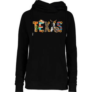 Texas For Women Cactus Texas For Girl Texas Yall Womens Funnel Neck Pullover Hood