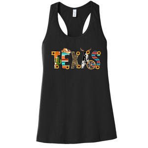 Texas For Women Cactus Texas For Girl Texas Yall Women's Racerback Tank