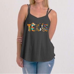 Texas For Women Cactus Texas For Girl Texas Yall Women's Strappy Tank