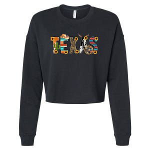 Texas For Women Cactus Texas For Girl Texas Yall Cropped Pullover Crew