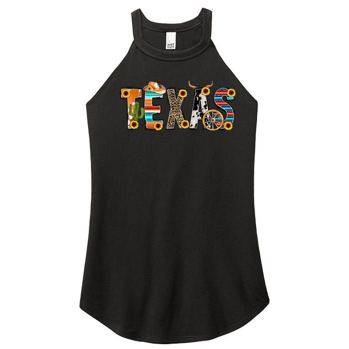 Texas For Women Cactus Texas For Girl Texas Yall Women's Perfect Tri Rocker Tank