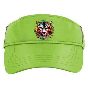 Tiger Face Watercolor Adult Drive Performance Visor