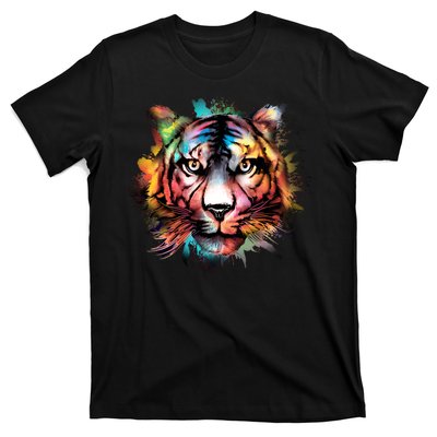 Tiger Face Watercolor T-Shirt