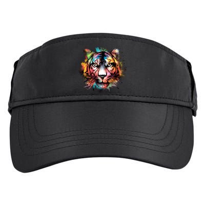 Tiger Face Watercolor Adult Drive Performance Visor