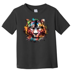 Tiger Face Watercolor Toddler T-Shirt