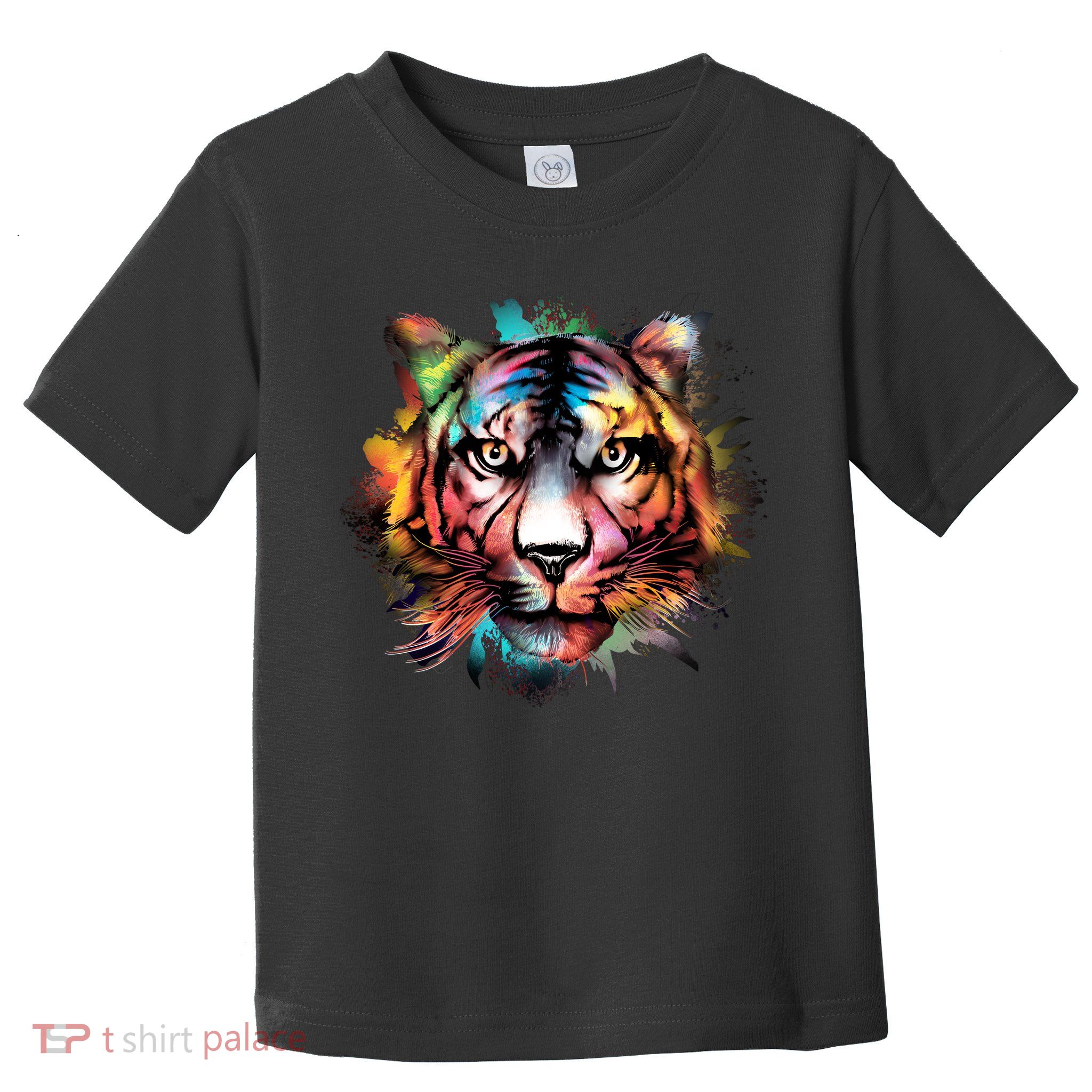 Tiger Face Watercolor Toddler T-Shirt