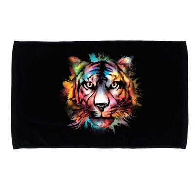 Tiger Face Watercolor Microfiber Hand Towel