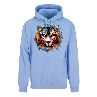 Tiger Face Watercolor Unisex Surf Hoodie