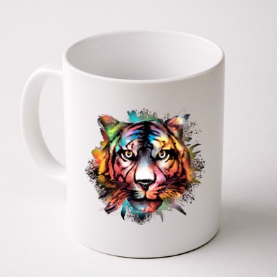 Tiger Face Watercolor Coffee Mug