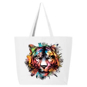 Tiger Face Watercolor 25L Jumbo Tote