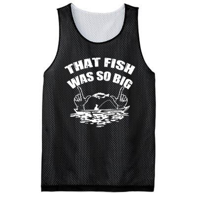 That Fish Was So Big Mesh Reversible Basketball Jersey Tank