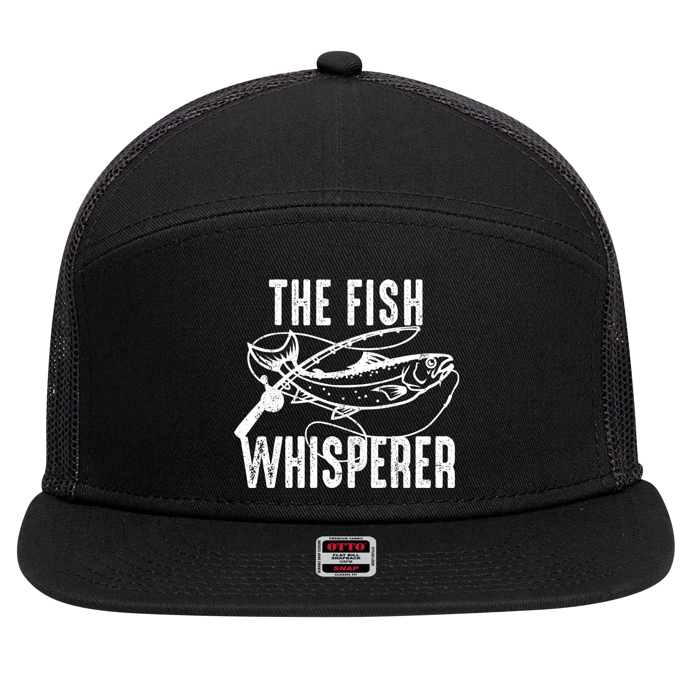 The Fish Whisperer 7 Panel Mesh Trucker Snapback Hat