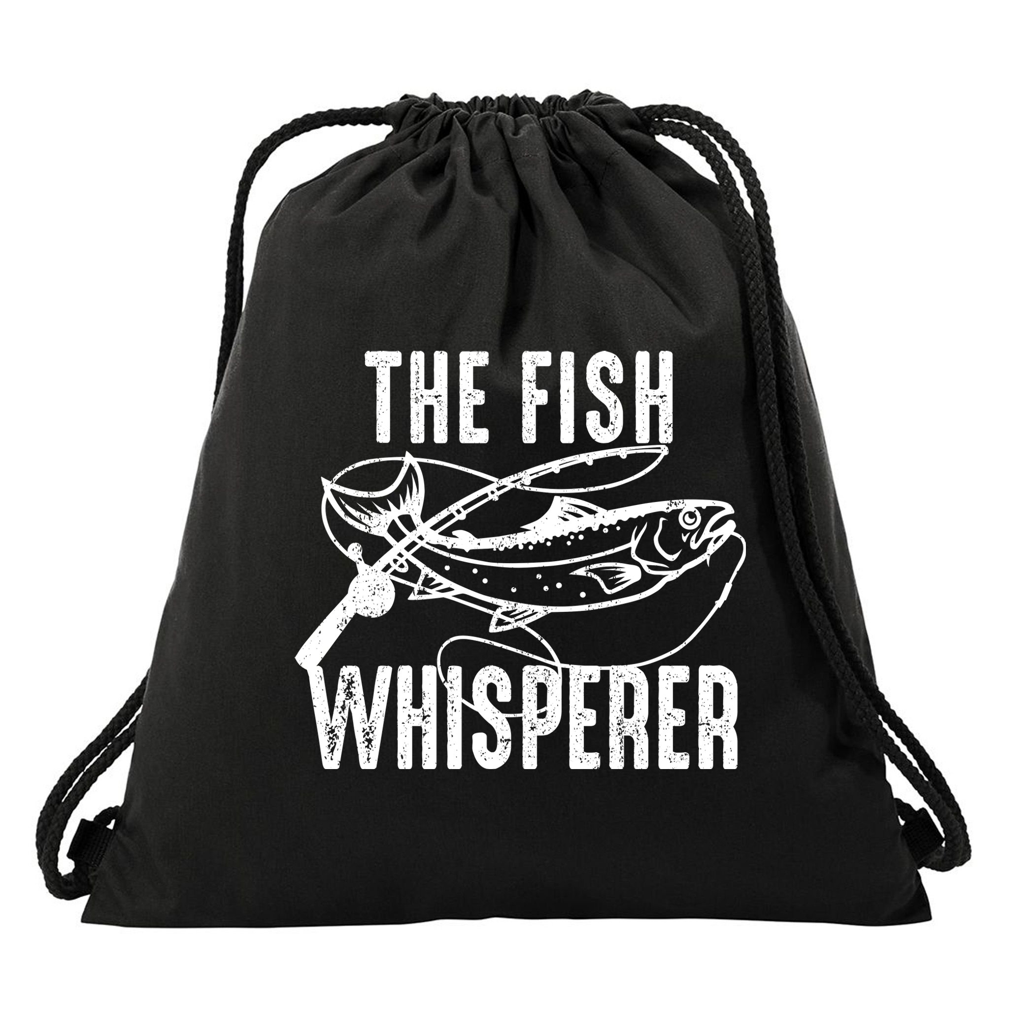 The Fish Whisperer Drawstring Bag