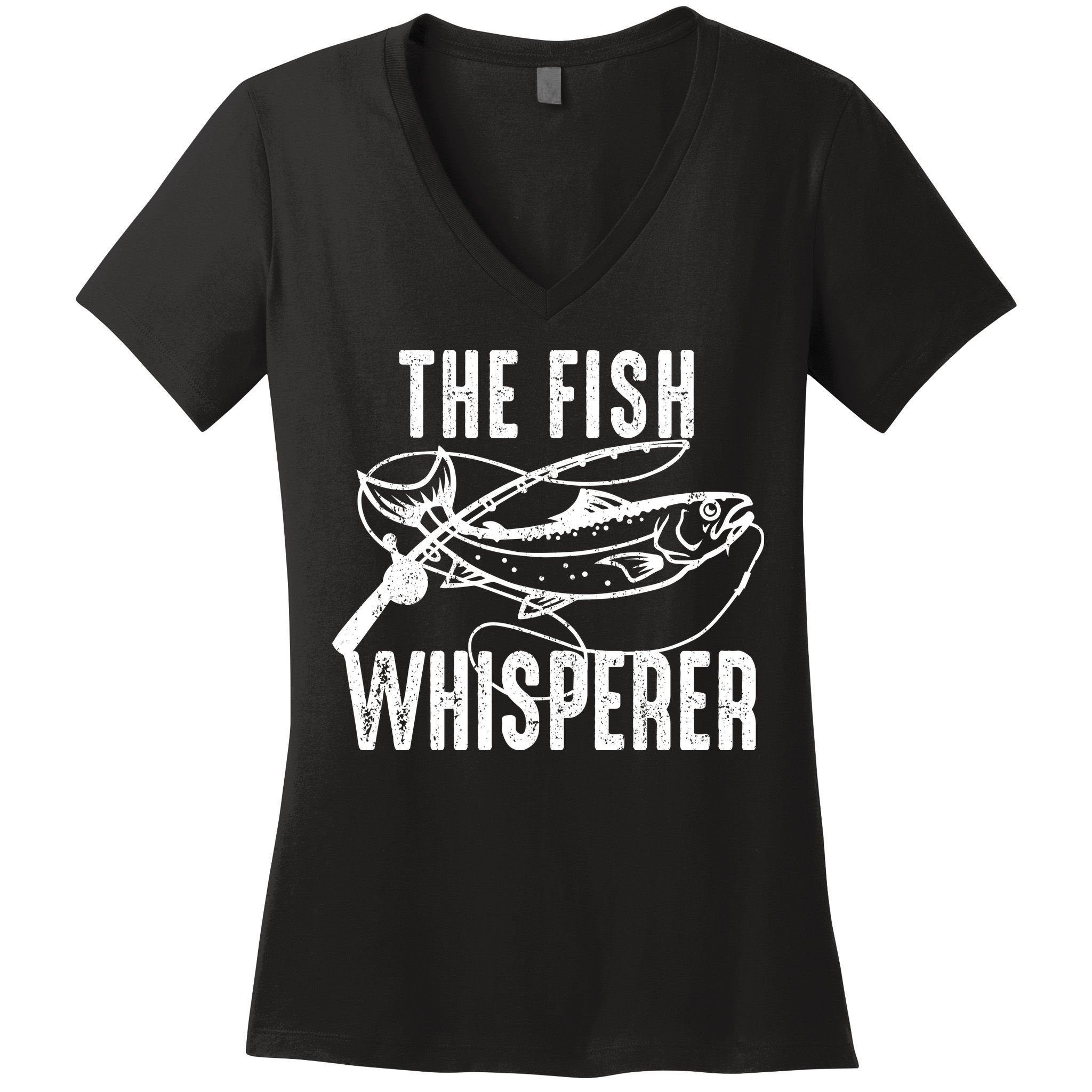The Fish Whisperer Women's V-Neck T-Shirt