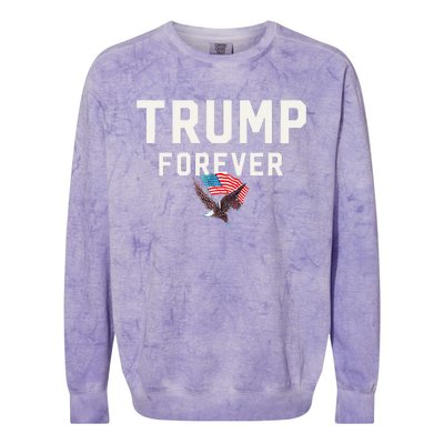 Trump Forever Wins Won Winner Inspiration Maga Trump Forever Colorblast Crewneck Sweatshirt