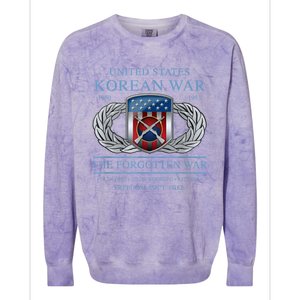 The Forgotten War Korean War Colorblast Crewneck Sweatshirt