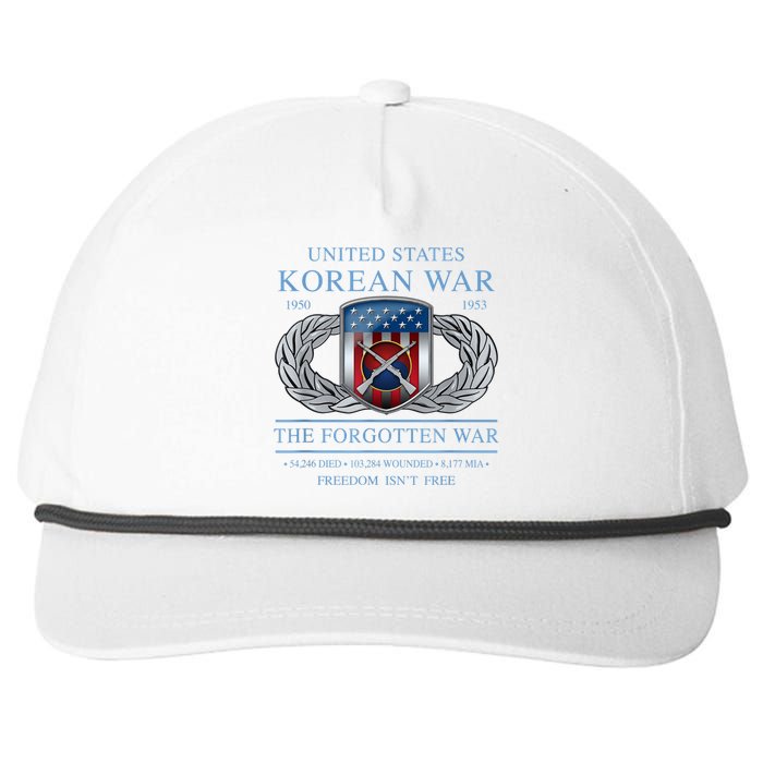 The Forgotten War Korean War Snapback Five-Panel Rope Hat