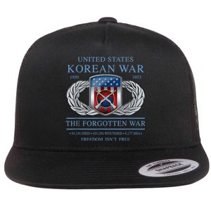 The Forgotten War Korean War Flat Bill Trucker Hat