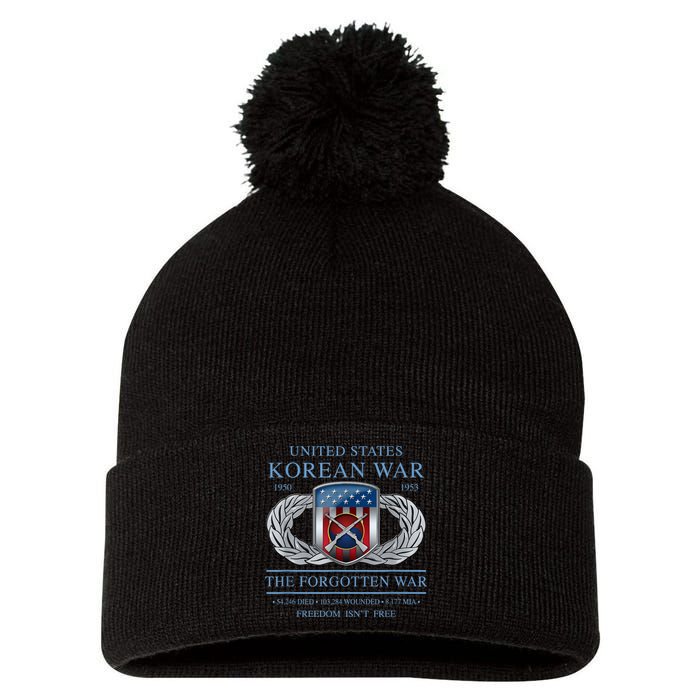 The Forgotten War Korean War Pom Pom 12in Knit Beanie