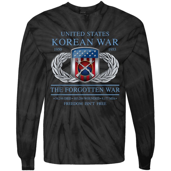 The Forgotten War Korean War Tie-Dye Long Sleeve Shirt