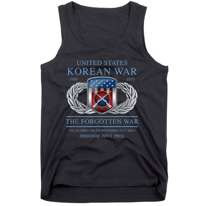 The Forgotten War Korean War Tank Top