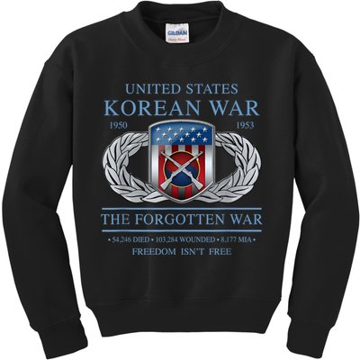 The Forgotten War Korean War Kids Sweatshirt