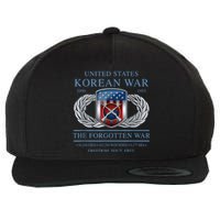 The Forgotten War Korean War Wool Snapback Cap