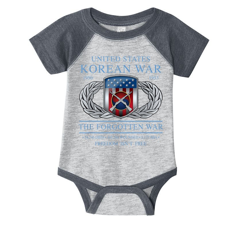The Forgotten War Korean War Infant Baby Jersey Bodysuit