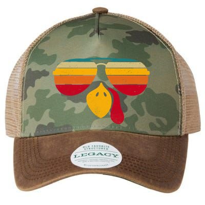 Turkey Face With Retro Sunglass Legacy Tie Dye Trucker Hat