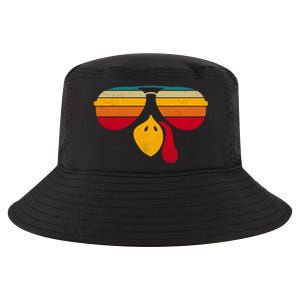 Turkey Face With Retro Sunglass Cool Comfort Performance Bucket Hat