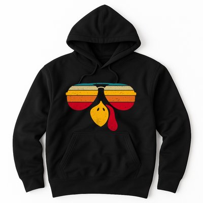 Turkey Face With Retro Sunglass Hoodie