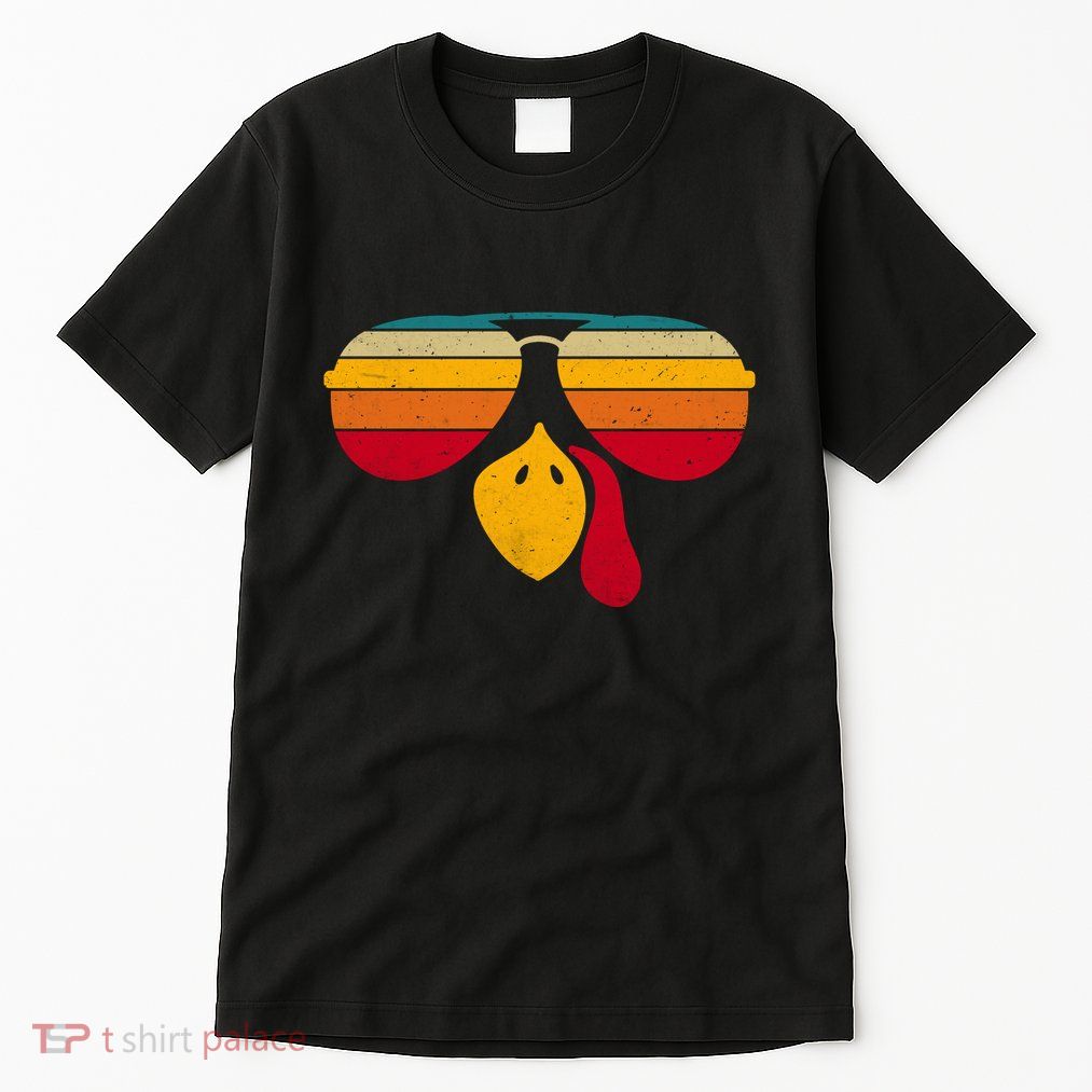 Turkey Face With Retro Sunglass Tall T-Shirt