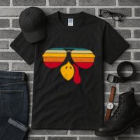 Turkey Face With Retro Sunglass Tall T-Shirt