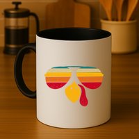 Turkey Face With Retro Sunglass Mug