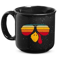 Turkey Face With Retro Sunglass 15oz Campfire Ceramic Mug