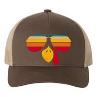 Turkey Face With Retro Sunglass Yupoong Adult 5-Panel Trucker Hat