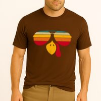Turkey Face With Retro Sunglass Performance Shirt