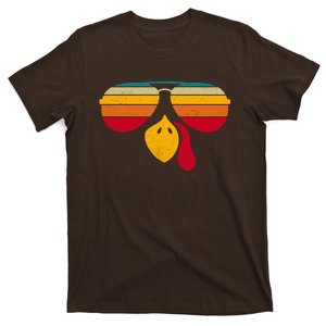 Turkey Face With Retro Sunglass T-Shirt