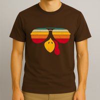 Turkey Face With Retro Sunglass T-Shirt