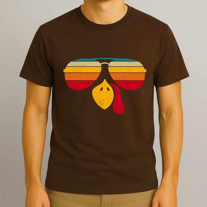 Turkey Face With Retro Sunglass T-Shirt