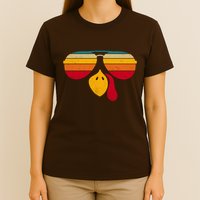 Turkey Face With Retro Sunglass T-Shirt