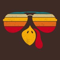 Turkey Face With Retro Sunglass T-Shirt