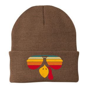 Turkey Face With Retro Sunglass Knit Cap Winter Beanie