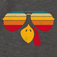 Turkey Face With Retro Sunglass Vector Backpack