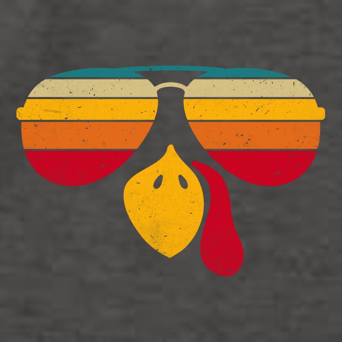 Turkey Face With Retro Sunglass Vector Backpack