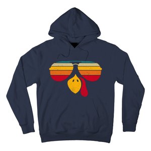 Turkey Face With Retro Sunglass Hoodie