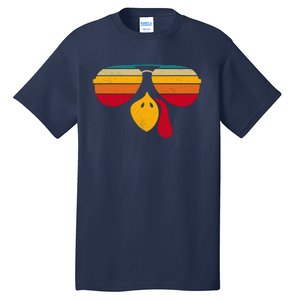 Turkey Face With Retro Sunglass Tall T-Shirt