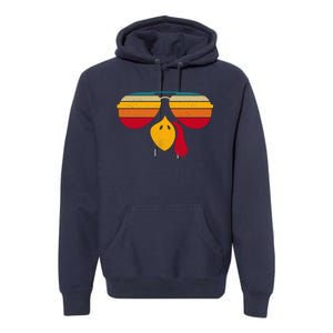 Turkey Face With Retro Sunglass Premium Hoodie